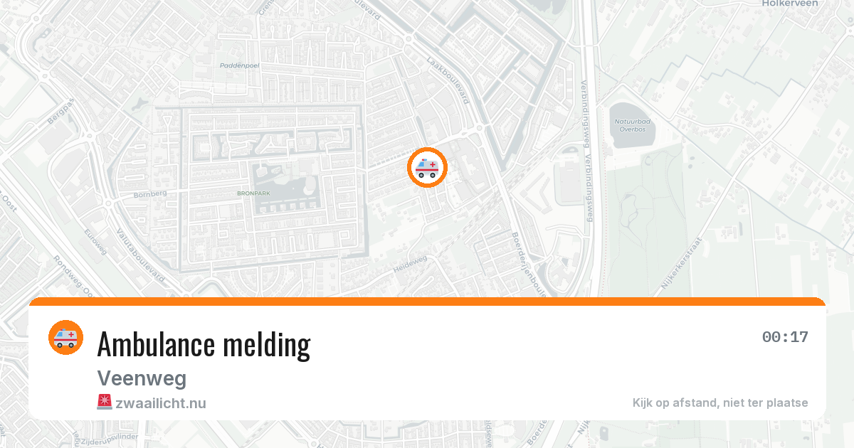 Ambulance melding — 13 jul 2026