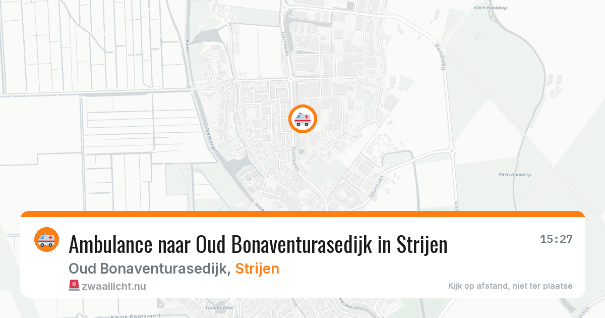 Ambulance naar Oud Bonaventurasedijk in Strijen — 1 apr 2026