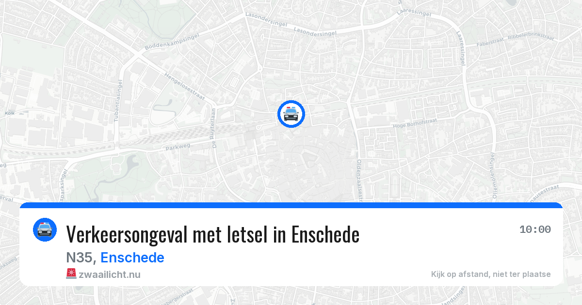 Verkeersongeval met letsel in Enschede — 1 jun 2026
