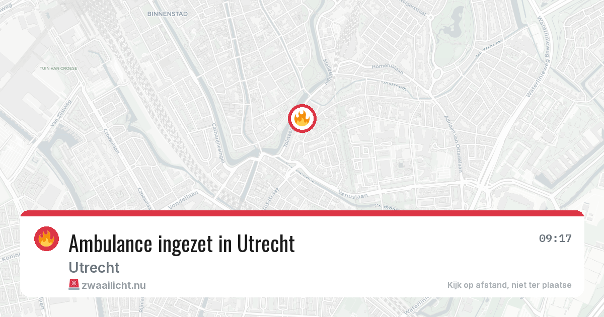 Ambulance ingezet in Utrecht — 18 mei 2026