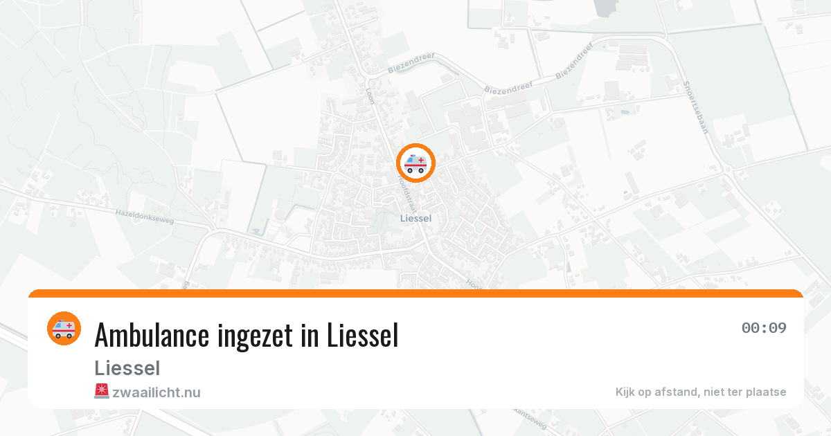 Ambulance ingezet in Liessel — 1 feb 2026 | 🚨 Zwaailicht.nu
