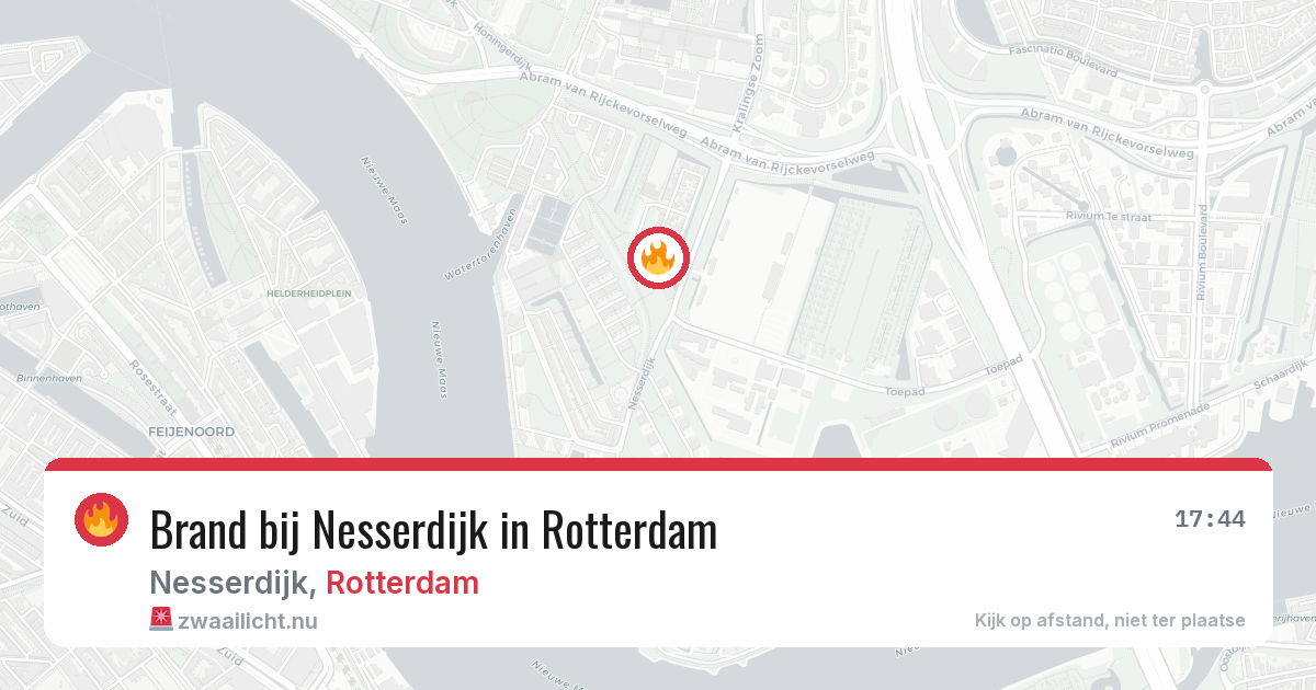 Brand bij Nesserdijk in Rotterdam — 22 apr 2026