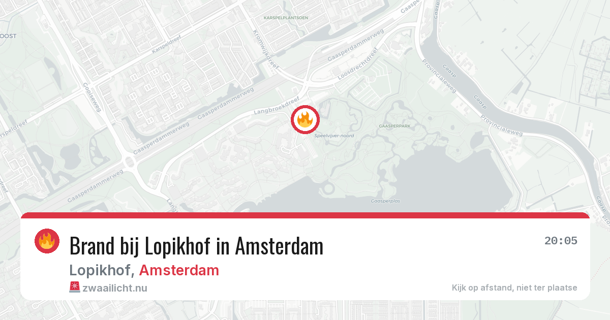 Brand bij Lopikhof in Amsterdam — 6 jun 2026