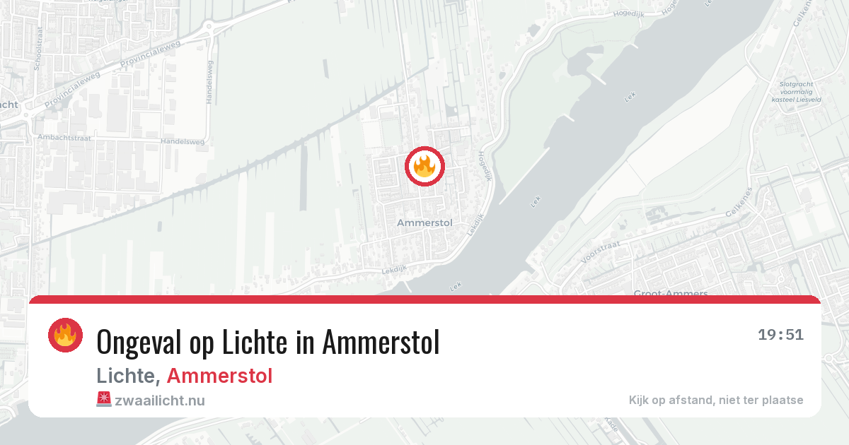Ongeval op Lichte in Ammerstol — 16 jun 2026