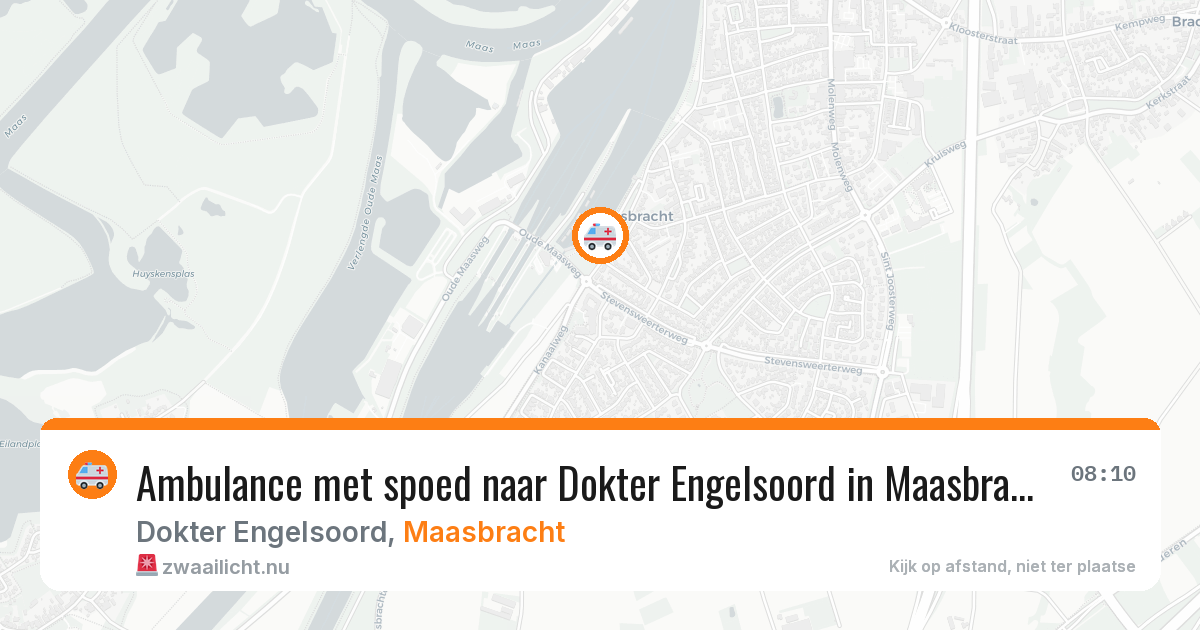 Ambulance met spoed naar Dokter Engelsoord in Maasbracht — 9 feb 2026