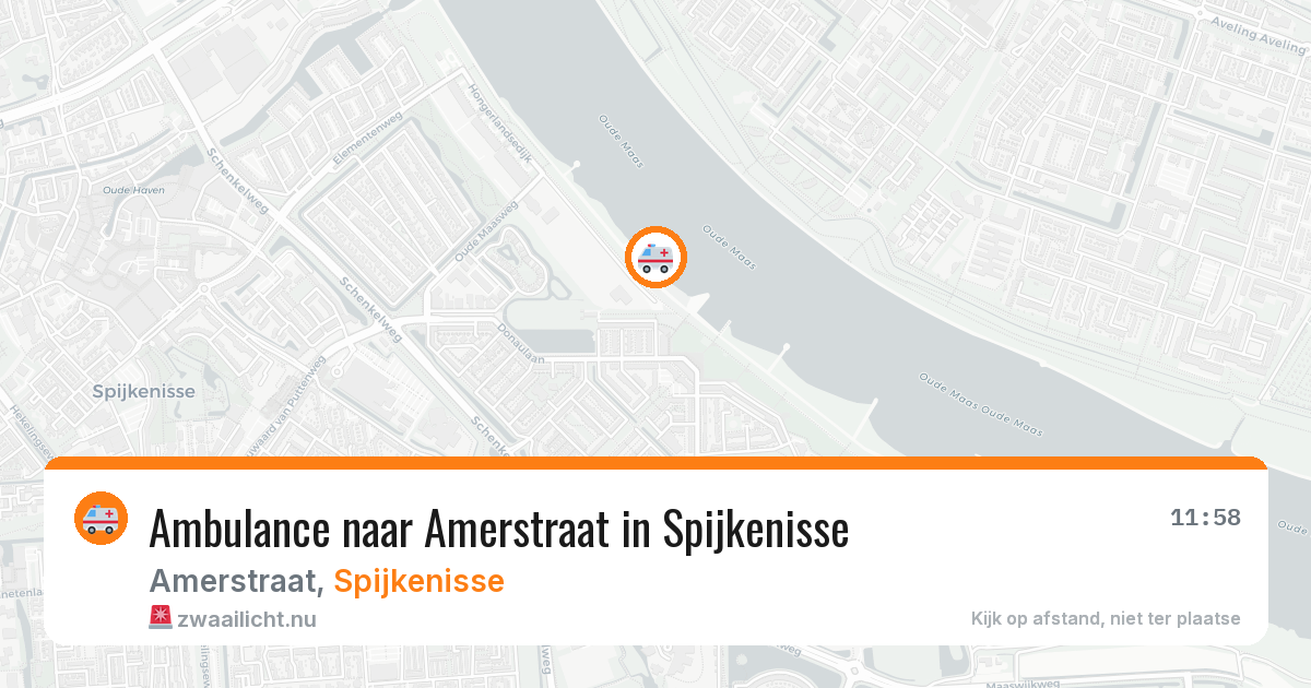 Ambulance naar Amerstraat in Spijkenisse — 22 jul 2026