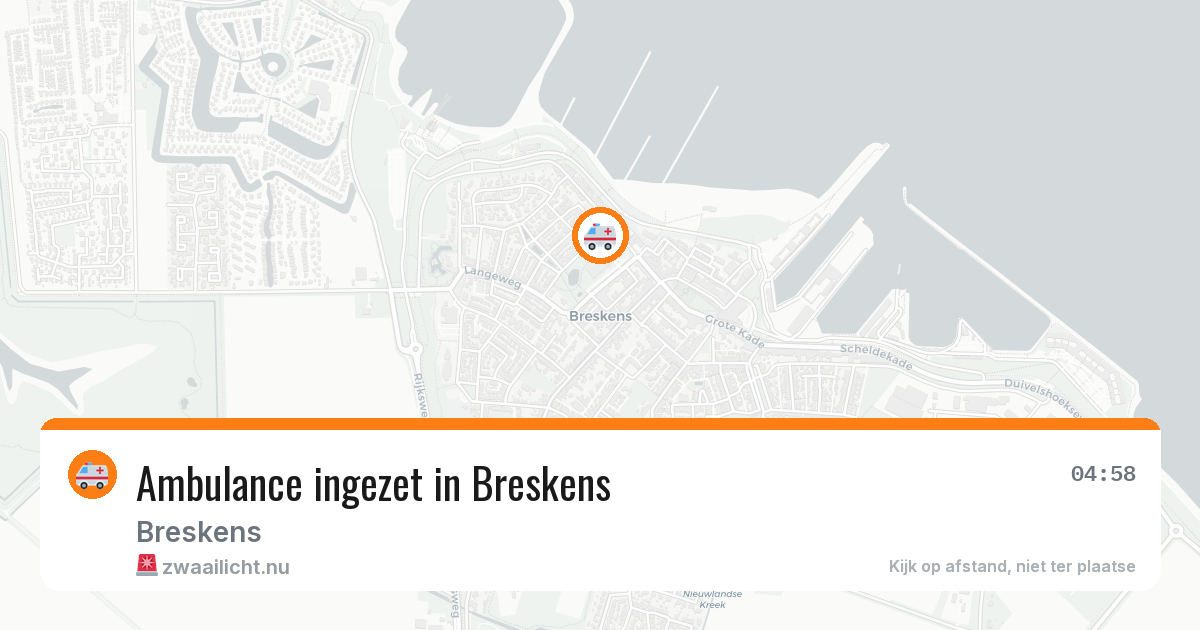 Ambulance ingezet in Breskens — 15 jul 2026