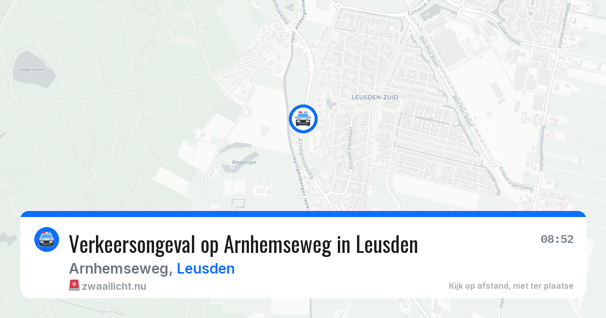 Verkeersongeval op Arnhemseweg in Leusden — 19 jan 2026