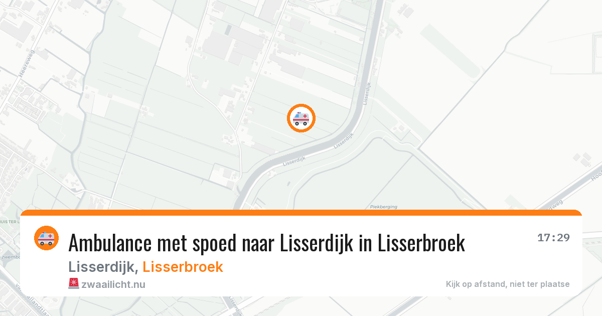 Ambulance met spoed naar Lisserdijk in Lisserbroek — 7 jul 2026