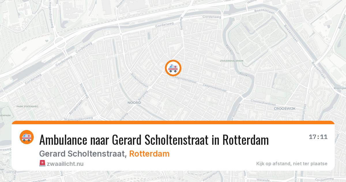 Ambulance naar Gerard Scholtenstraat in Rotterdam — 31 mrt 2026