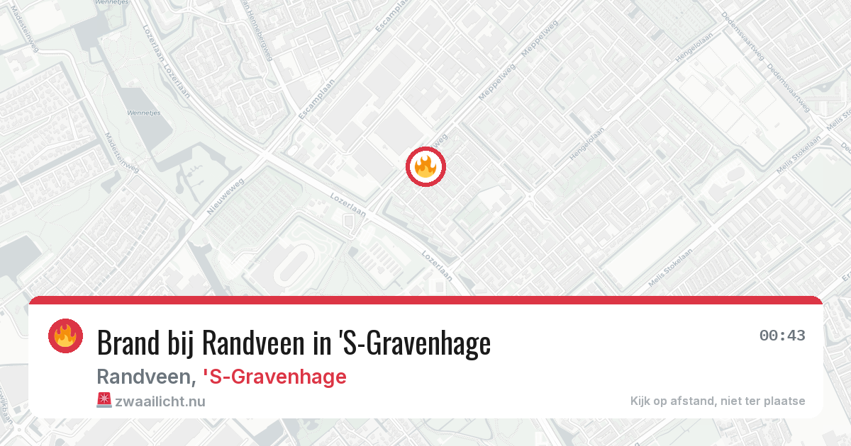 Brand bij Randveen in 'S-Gravenhage — 5 mei 2026