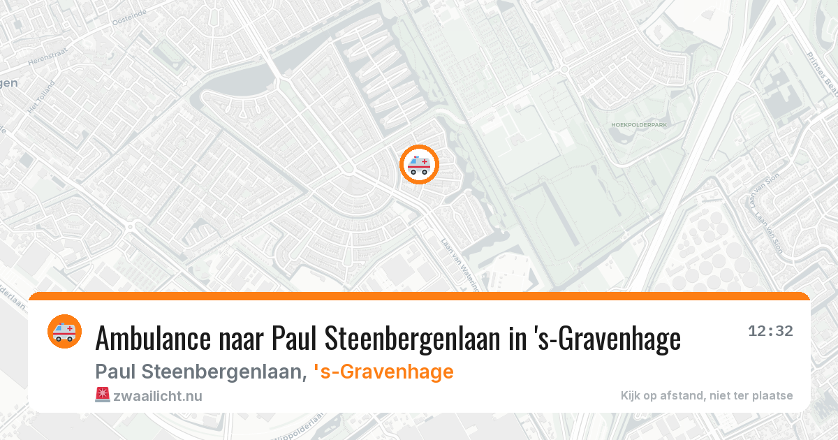 Ambulance naar Paul Steenbergenlaan in 's-Gravenhage — 29 mei 2026