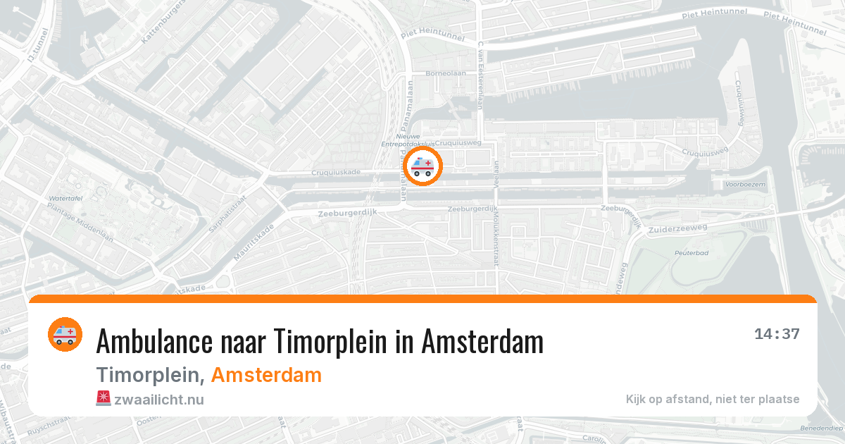 Ambulance naar Timorplein in Amsterdam — 16 jul 2026