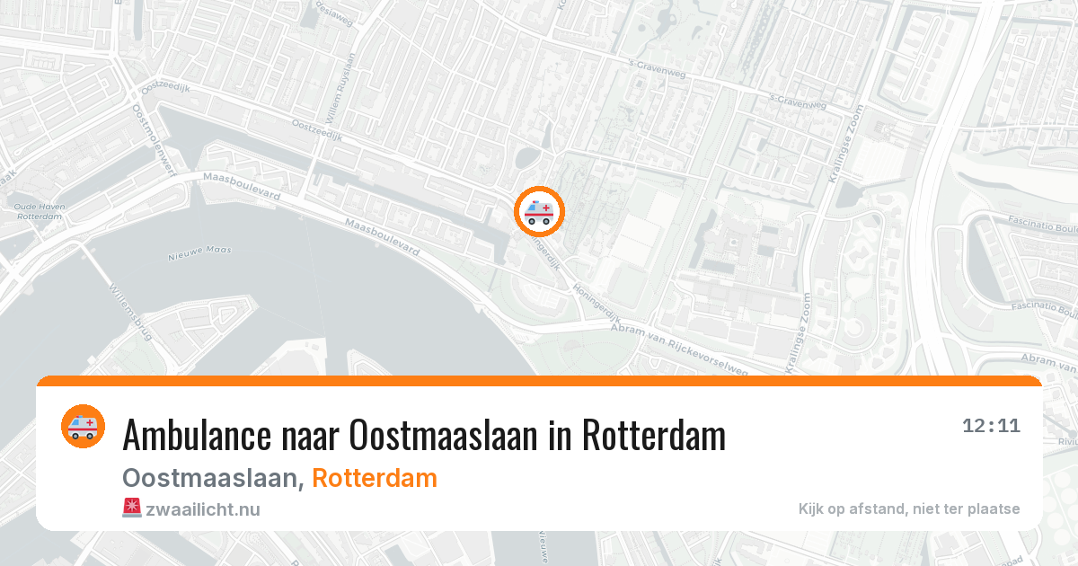 Ambulance naar Oostmaaslaan in Rotterdam — 15 jul 2026
