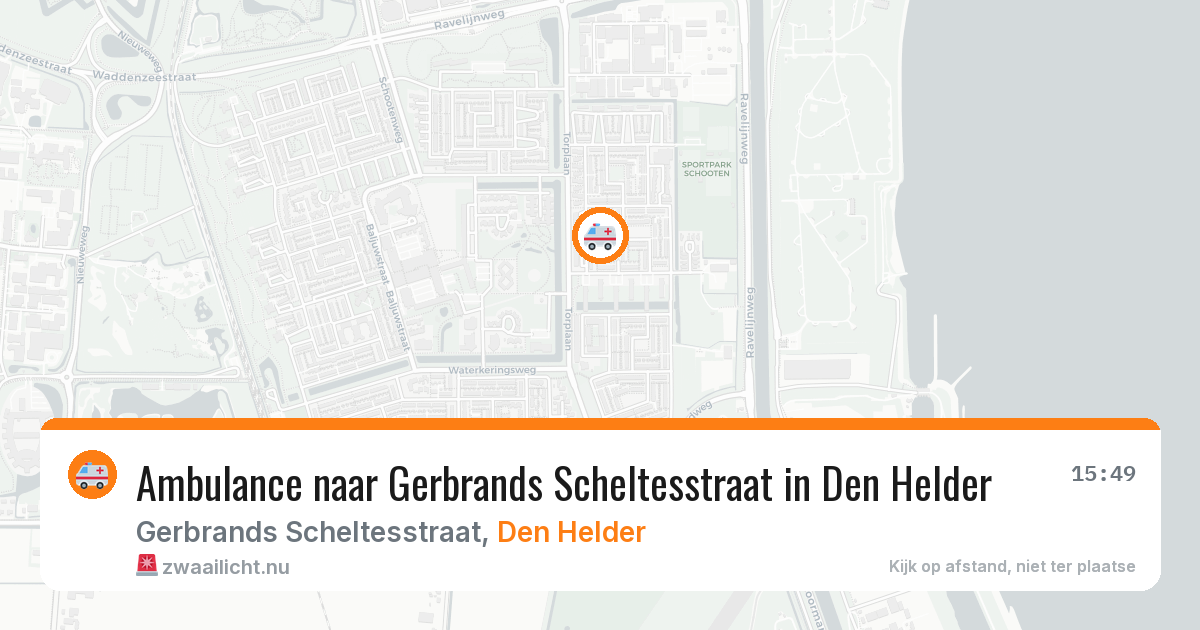 Ambulance naar Gerbrands Scheltesstraat in Den Helder — 13 mei 2026