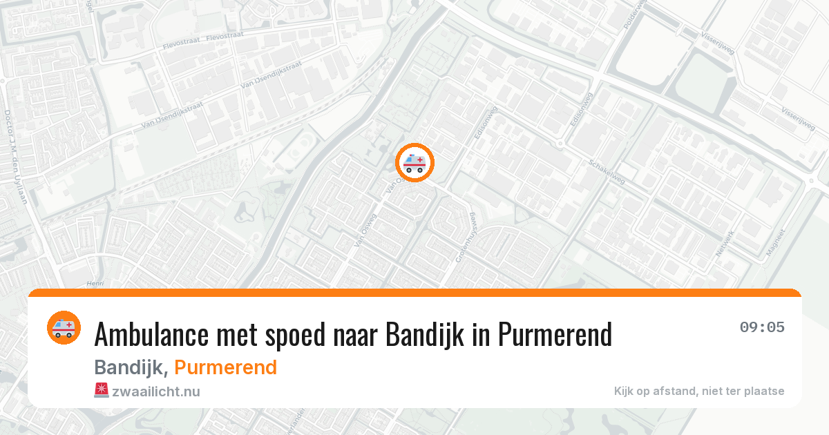 Ambulance met spoed naar Bandijk in Purmerend — 13 jul 2026