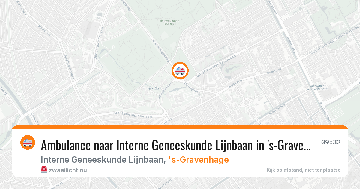 Ambulance naar Interne Geneeskunde Lijnbaan in 's-Gravenhage — 2 feb 2026