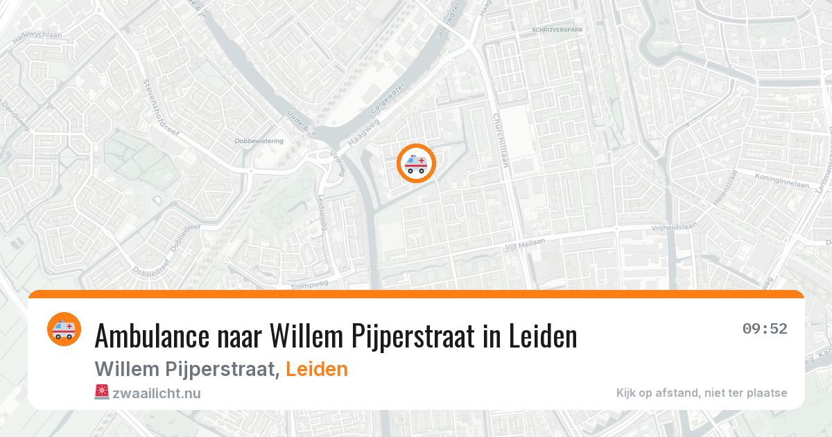 Ambulance naar Willem Pijperstraat in Leiden — 11 mrt 2026