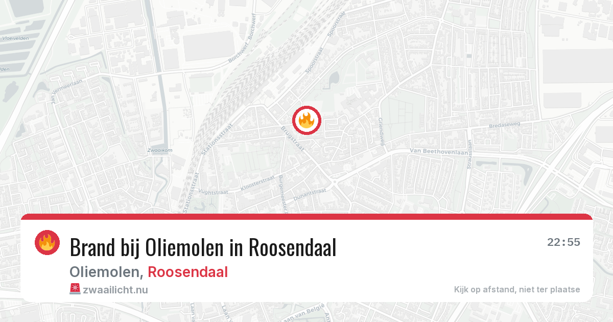 Brand bij Oliemolen in Roosendaal — 2 jun 2026