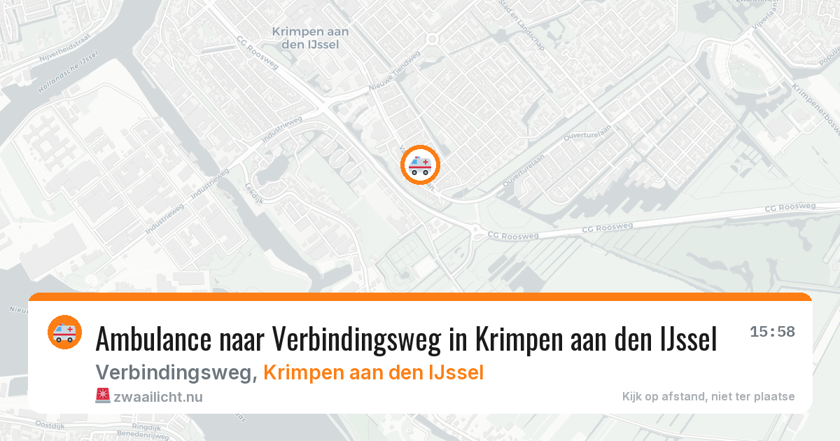 Ambulance naar Verbindingsweg in Krimpen aan den IJssel — 18 jul 2026