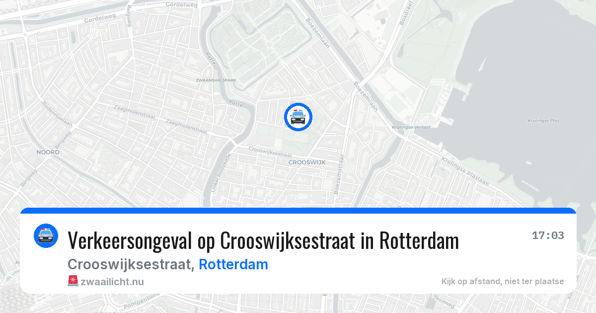 Verkeersongeval op Crooswijksestraat in Rotterdam — 19 mei 2026
