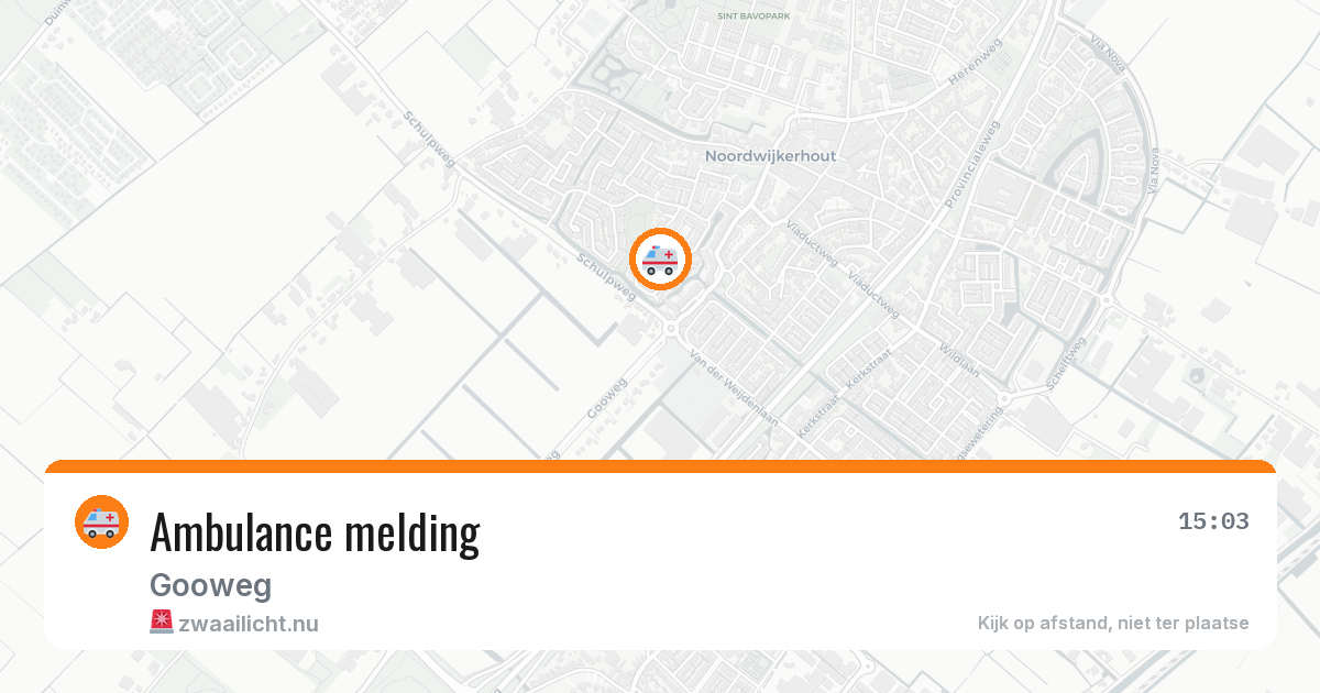 Ambulance melding — 18 mei 2026
