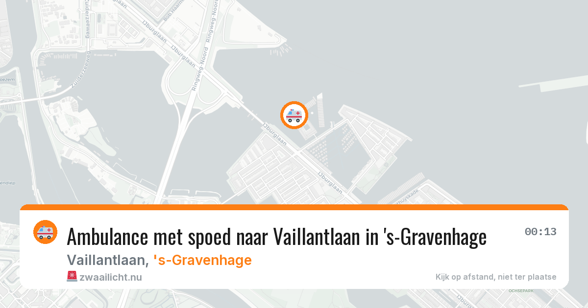 Ambulance met spoed naar Vaillantlaan in 's-Gravenhage — 16 mrt 2026
