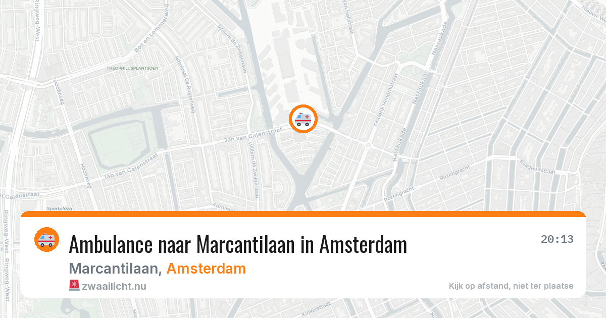 Ambulance naar Marcantilaan in Amsterdam — 4 jun 2026