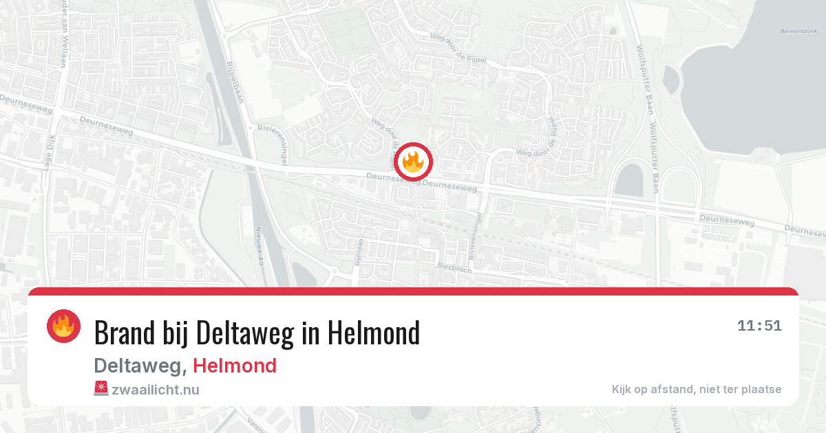 Brand bij Deltaweg in Helmond — 19 mei 2026
