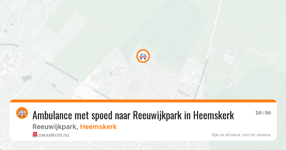 Ambulance met spoed naar Reeuwijkpark in Heemskerk — 19 jan 2026