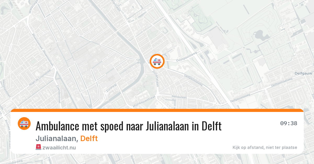 Ambulance met spoed naar Julianalaan in Delft — 11 feb 2026
