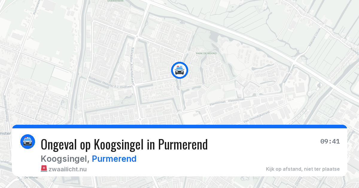 Ongeval op Koogsingel in Purmerend — 14 jul 2026