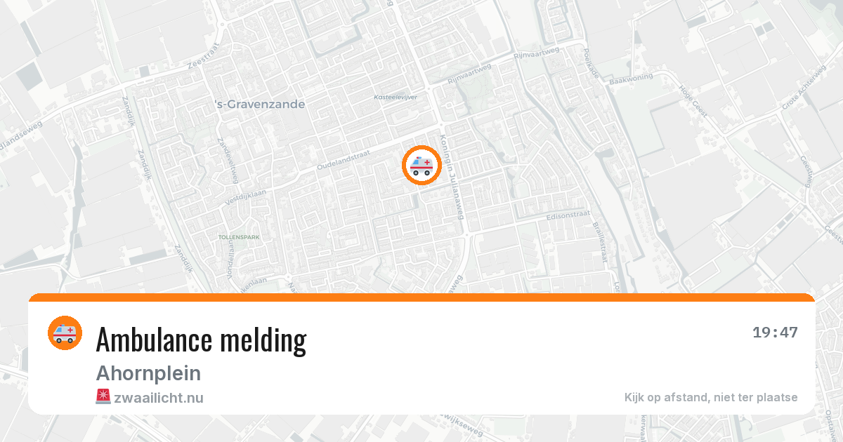Ambulance melding — 1 apr 2026