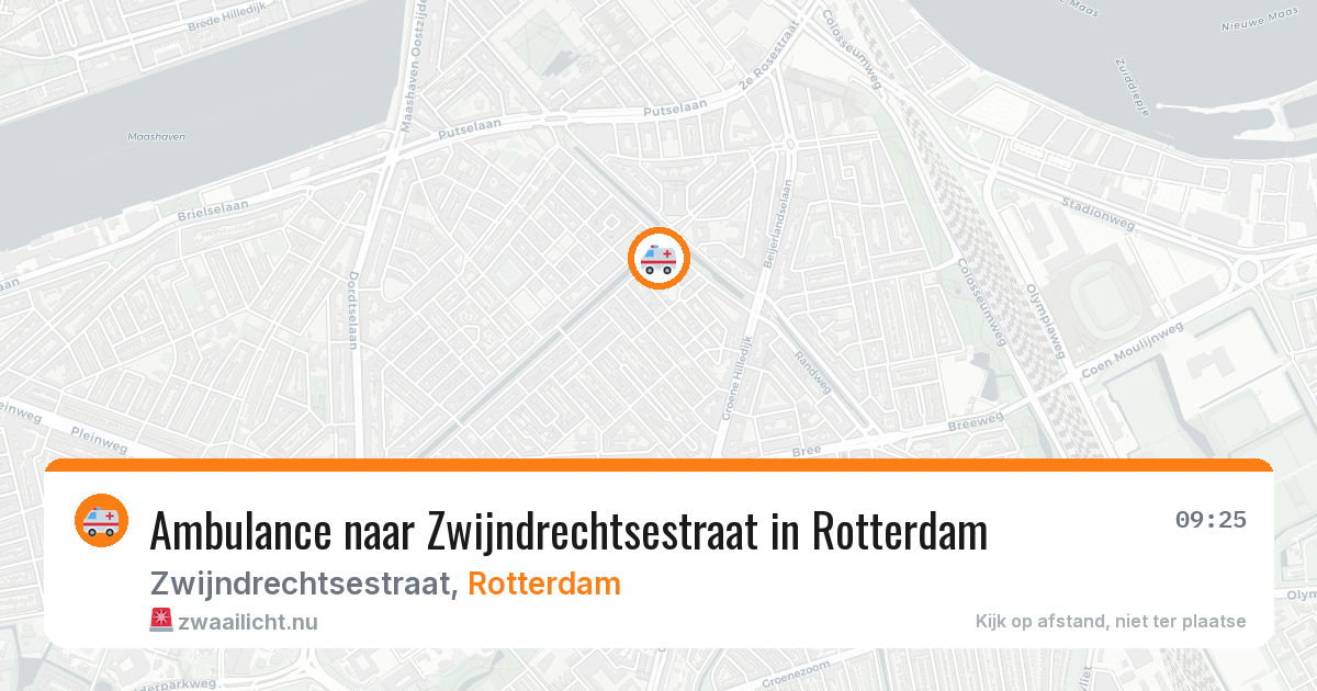 Ambulance naar Zwijndrechtsestraat in Rotterdam — 21 jul 2026