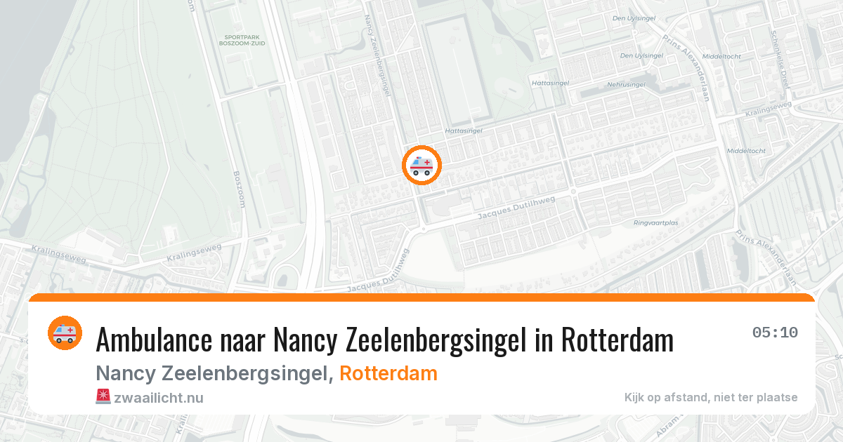 Ambulance naar Nancy Zeelenbergsingel in Rotterdam — 26 mei 2026
