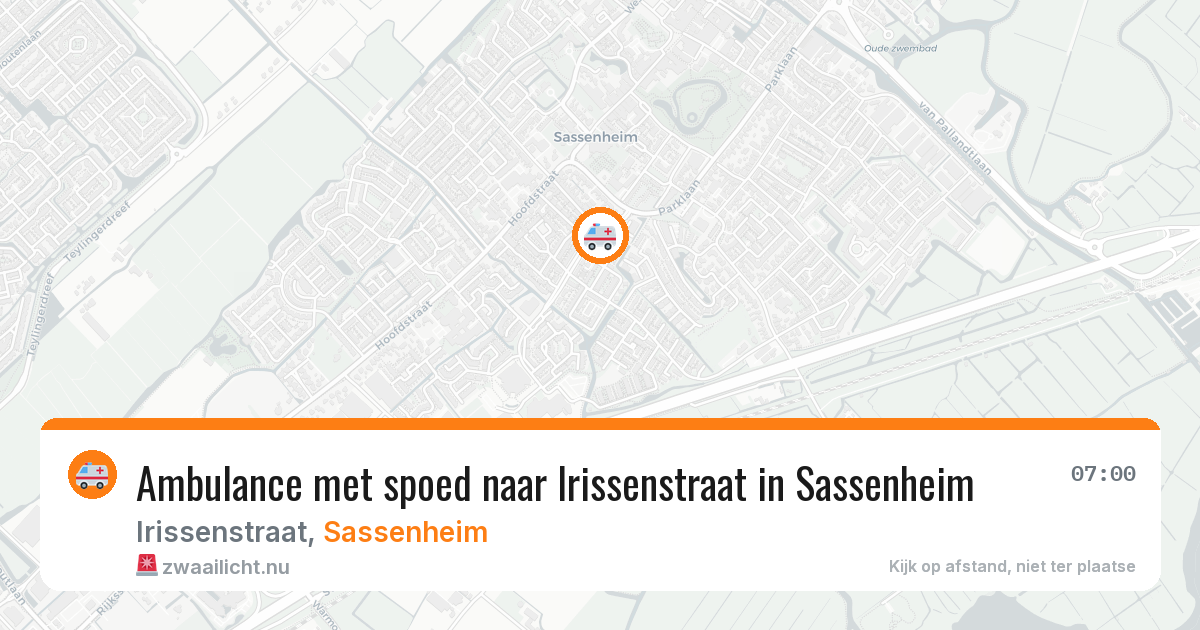 Ambulance met spoed naar Irissenstraat in Sassenheim — 18 jan 2026