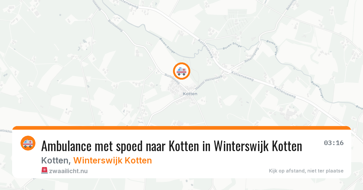 Ambulance met spoed naar Kotten in Winterswijk Kotten — 23 mei 2026