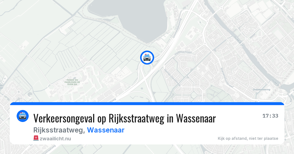 Verkeersongeval op Rijksstraatweg in Wassenaar — 2 jun 2026