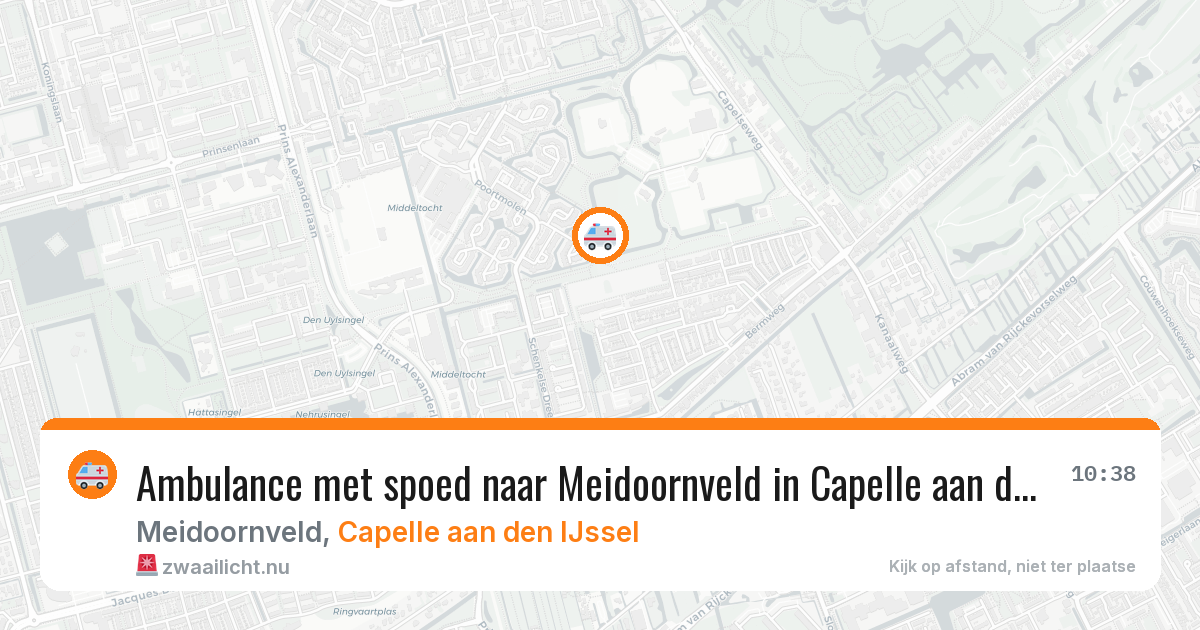 Ambulance met spoed naar Meidoornveld in Capelle aan den IJssel — 13 mei 2026