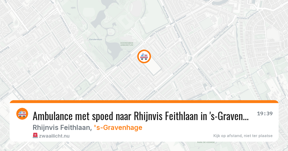 Ambulance met spoed naar Rhijnvis Feithlaan in 's-Gravenhage — 9 apr 2026