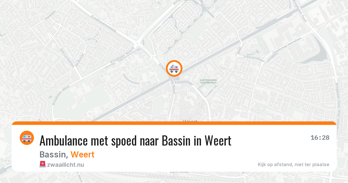Ambulance met spoed naar Bassin in Weert — 23 jun 2026