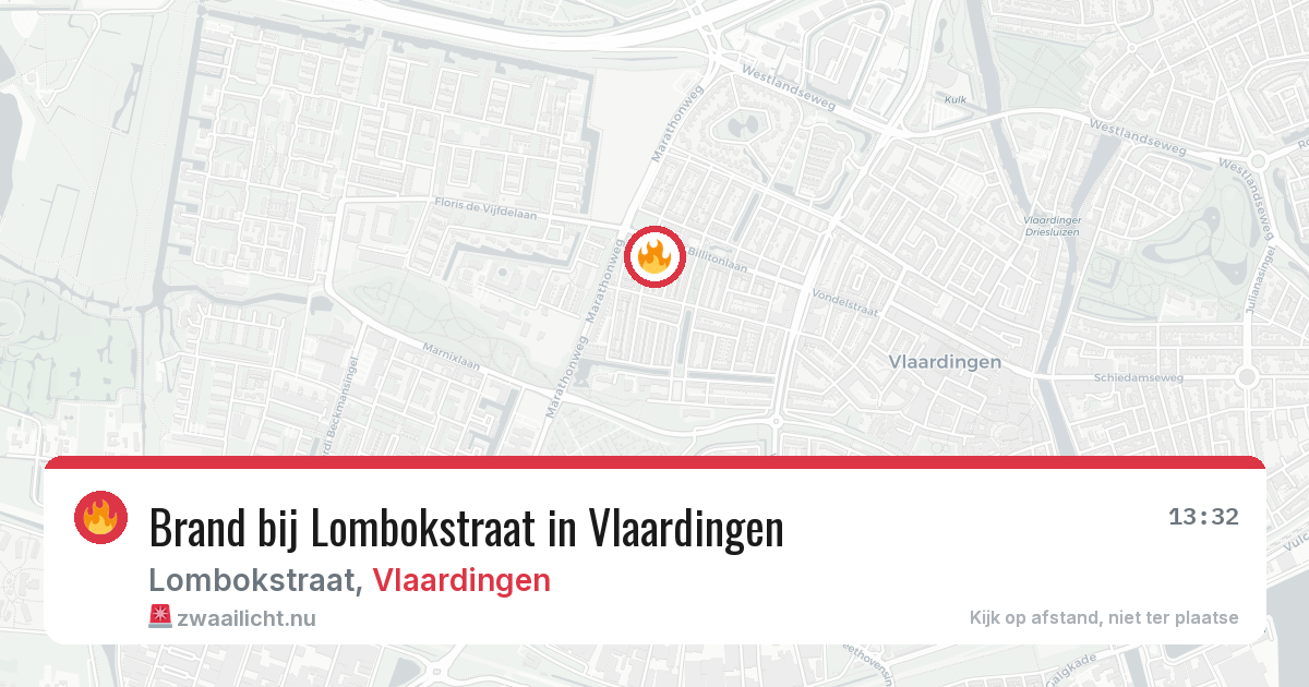 Brand bij Lombokstraat in Vlaardingen — 24 jul 2026