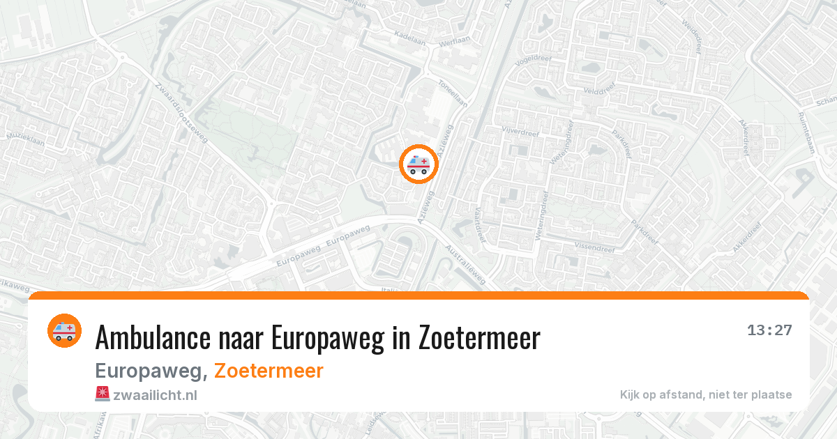 Ambulance naar Europaweg in Zoetermeer — 17 mrt 2026