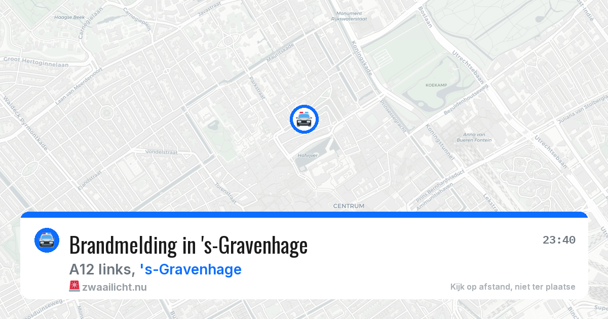 Brandmelding in 's-Gravenhage — 31 mei 2026