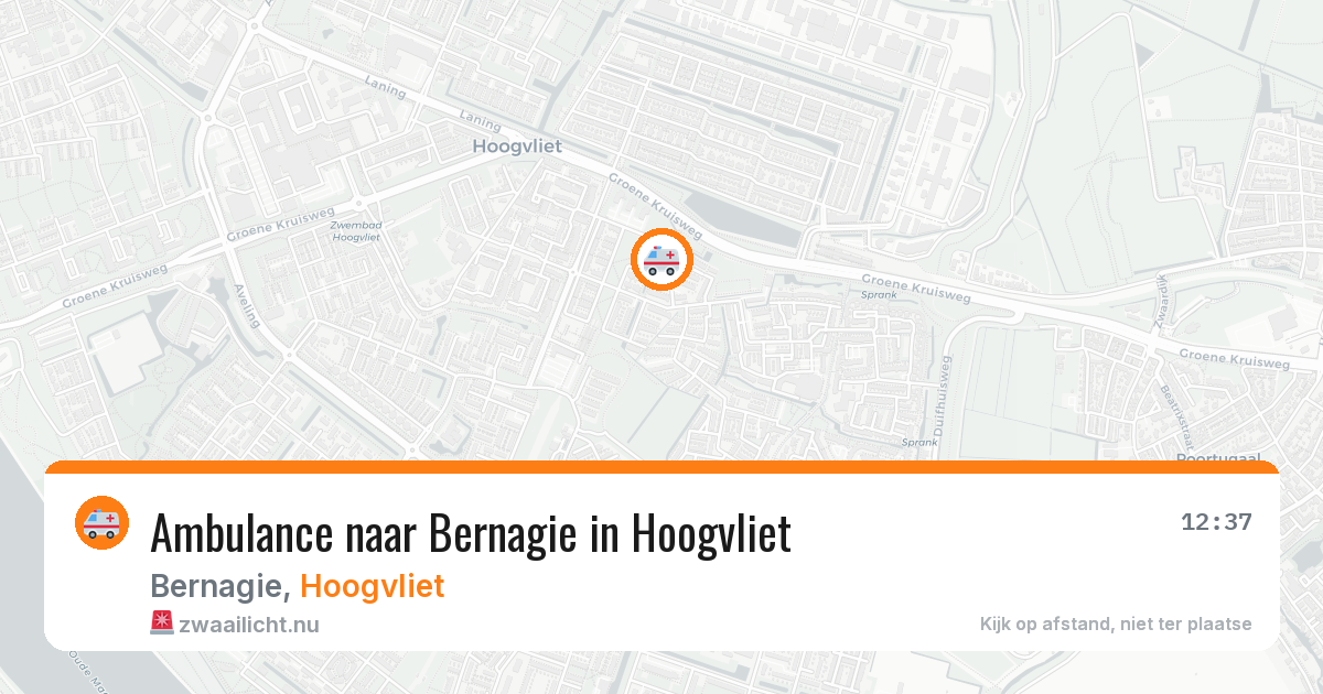 Ambulance naar Bernagie in Hoogvliet — 17 jul 2026