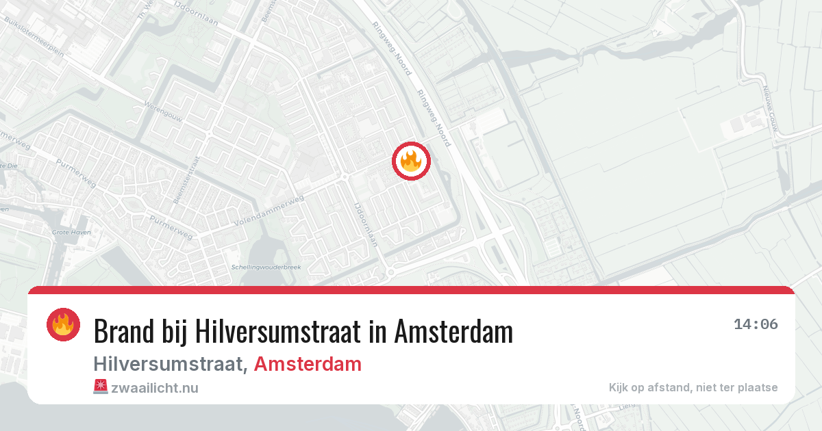 Brand bij Hilversumstraat in Amsterdam — 25 jul 2026