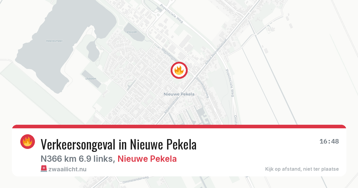 Verkeersongeval in Nieuwe Pekela — 24 jun 2026