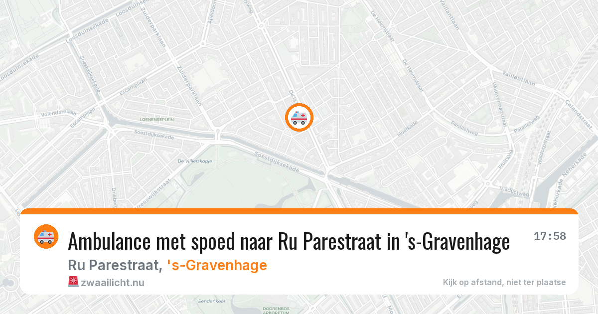 Ambulance met spoed naar Ru Parestraat in 's-Gravenhage — 4 apr 2026