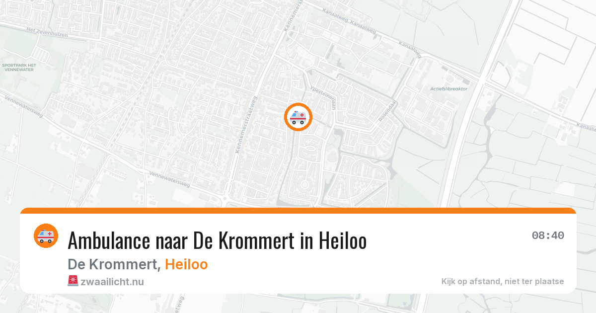 Ambulance naar De Krommert in Heiloo — 14 jul 2026