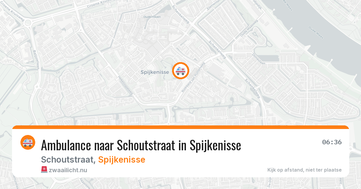 Ambulance naar Schoutstraat in Spijkenisse — 12 jul 2026